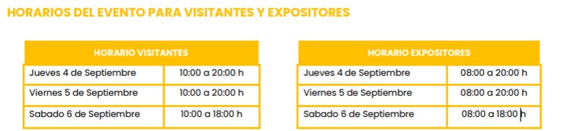 Horarios